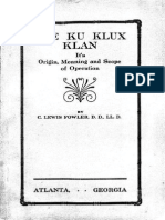 Fowler - Ku Klux Klan