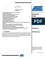 Broadcast Radio Front-End IC For Am/Fm/Drm/Hd Radio ATR4262 Preliminary