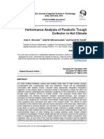 Performance Analysis of Parabolic Trough Collector in Hot Climate