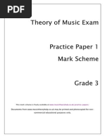 Music Theory Practice Paper Grade 3 Mark Scheme