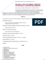 09-13-95 NORMA Oficial Mexicana NOM-111-SSA1-1994, Bienes y Servicios