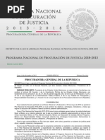 Programa Nacional de Procuración de Justicia 2013-2018