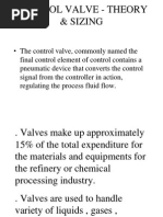 Control Valve - Theory & Sizing