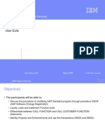 IBM Global Services: User Exits