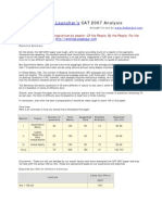 Career Launcher's: CAT 2007 Analysis