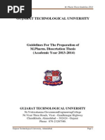 M. Pharm - Thesis - Guidelines Final 20141