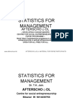 Statistics For Management 15 October