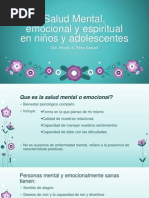 Salud Mental, Emocional y Espiritual en Niños