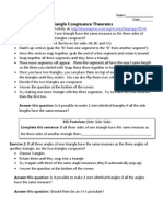 Triangle Congruence Illuminations Activity