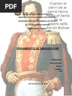 Pensamientos de Simon Bolivar! Actividad Nº3