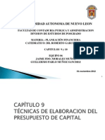 7 CAP 9 y 10 Presupuestos de Capital, Flujos Efecti