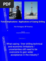 Aplications of Casing Drilling