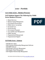 SAP Public Sector - Portfolio