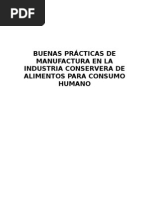 Buenas Practicas de Manufactura en Conservas de Pescado