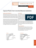 70-112 Gypsum Plaster Over Concrete