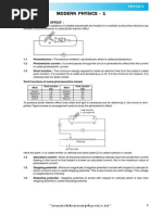 Modern Physics - 1 Theory - E