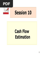 Session 10 Cash Flow Esimation