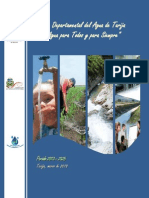 Plan Departamental Del Agua de Tarija 2103 - 2025