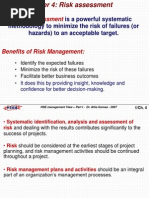 Methodology To Minimize The Risk of Failures (Or Hazards) To An Acceptable Target