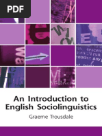 An Introduction To English Sociolinguistics