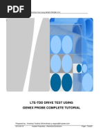 LTE Drive Test Using GENEX Probe V3.5 Tutorial