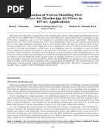 Evaluation of Vortex-Shedding Flow Meters For Monitoring Air Flows in HVAC Applications