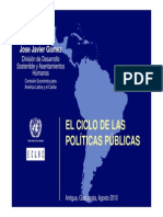 El Ciclo de Las Politicas Publicas