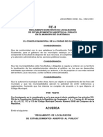 RE-8 - Reglamento de Establecimientos Abiertos Al Publico