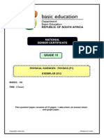 Physical Sciences P1 GR 10 Exemplar 2012 Eng