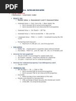 Formula, Rates and Due Dates REA