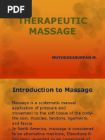 Therapeutic Massage: Muthuukaruppan M