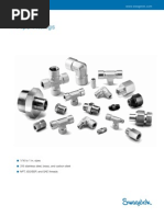 Pipe Fittings: 1/16 To 1 In. Sizes 316 Stainless Steel, Brass, and Carbon Steel NPT, ISO/BSP, and SAE Threads