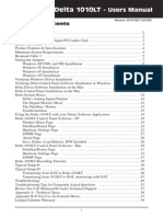 Delta 1010LT: - Users Manual