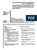 NBR 8449 - Dimensionamento de Cabos Para-Raios para Linhas Aereas de Transmissao de Energia Eletrica