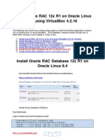 Install Oracle RAC Database 12c R1 On Oracle Linux 6.4