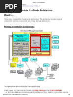 Module 1 - Oracle Architecture