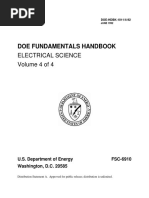 Doe Fundamentals Handbook: Electrical Science Volume 4 of 4