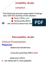 Pancreatitis, Acute: Clinical Presentation