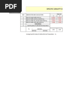 Specific Gravity of Solids: Experiment