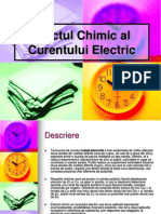 Efectul Chimic Al Curentului Electric