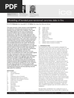 Modelling of Bonded Post-Tensioned Concrete Slabs in Fire