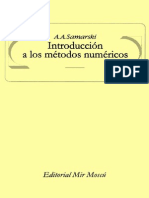 A.A. Samarski-Introducción A Los Métodos Numéricos-Editorial Mir (1986)