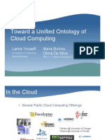 Toward A Unified Ontology of Cloud Computing: Lamia Youseff Maria Butrico, Dilma Da Silva