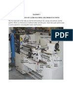 Different Parts of Lathe Machine and Their Functions Print