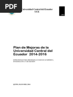 Plan de Mejoras Uce