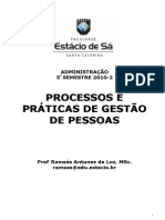 Apostila Gestão de Competencias Gestão de Pessoas