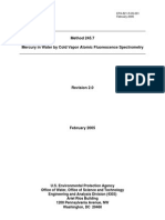 Method 245.7 Mercury in Water by Cold Vapor Atomic Fluorescence Spectrometry