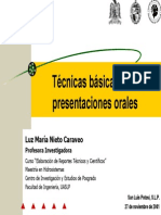 Tecnicas Basicas para Presentaciones Orales