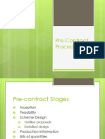 Pre-Contract Procedures