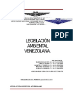 Trabajo de Legislacion Ambiental Venezolana